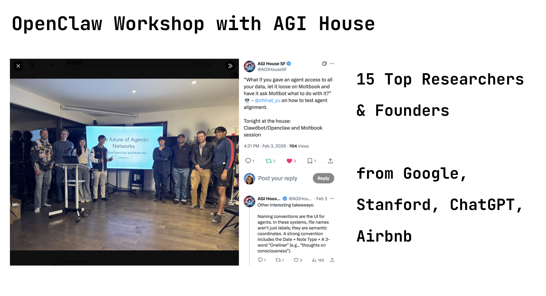 OpenClaw Workshop at AGI House